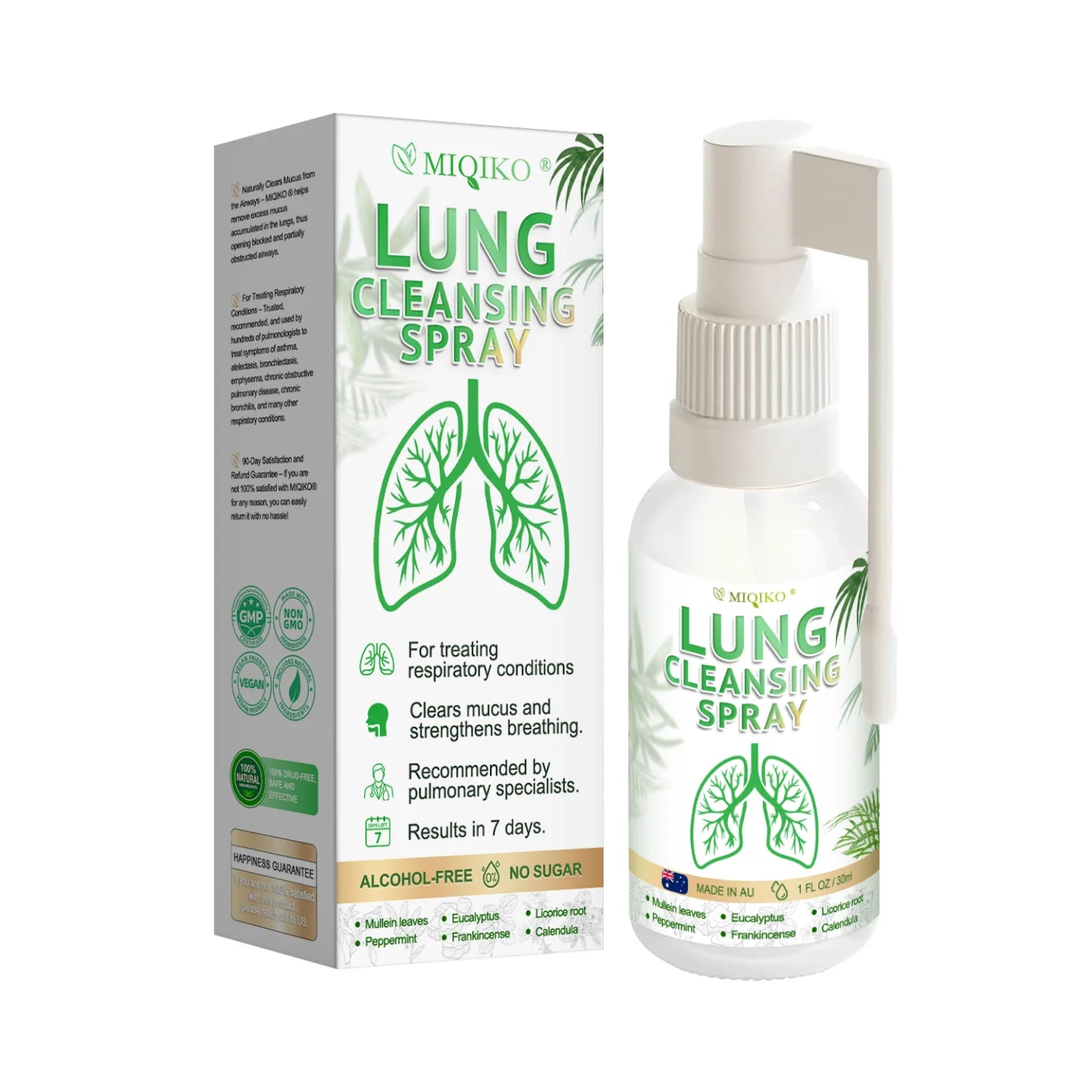 👨⚕️𝐌𝐈𝐐𝐈𝐊𝐎® Spray limpiador pulmonar avanzado