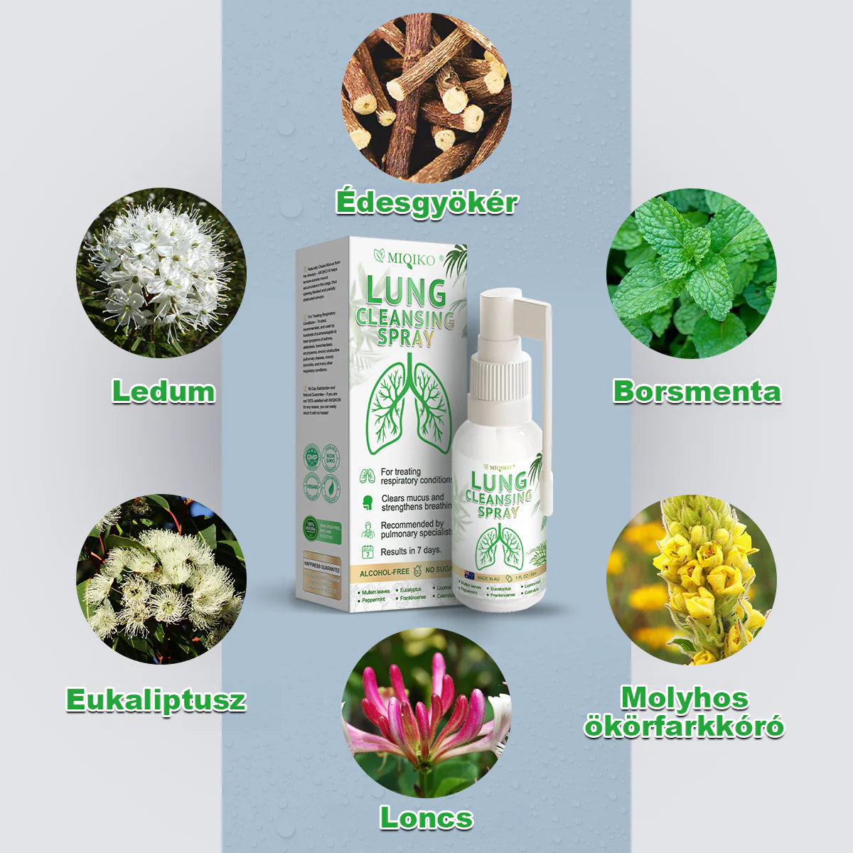 👨⚕️𝐌𝐈𝐐𝐈𝐊𝐎® Spray limpiador pulmonar avanzado