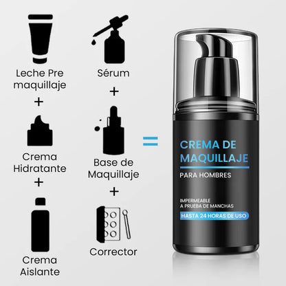 Crema de Maquillaje para Hombres para Iluminar